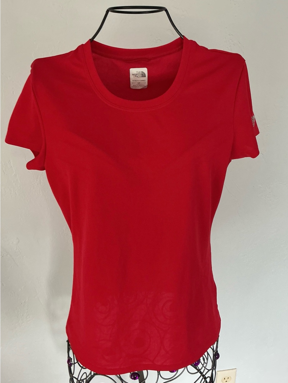 The North Face VaporWick Red Crew Neck Activewear Tee